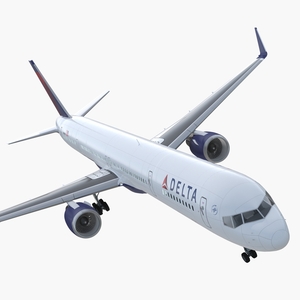 3D Boeing 757 300 with Interior and Cockpit Delta Air Lines