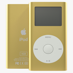 iPod Mini Gold 3D model