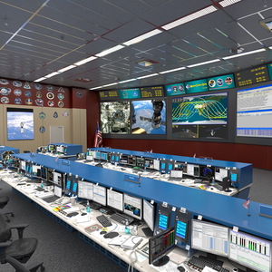 3D NASA Mission Control Room Space Center model