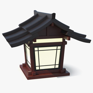 3D Small Japanese Street Lamp