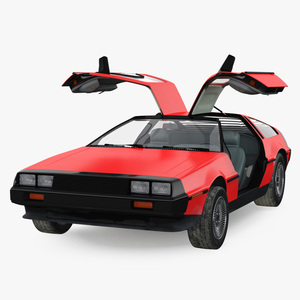 3D 80s Sport Car Generic Rigged model