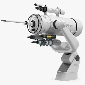 3D model Mitaka GNF60 Observatory Telescope Rigged for Maya