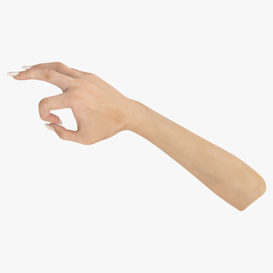 3D model Olive Skin Female Hand OK Pose