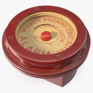 3D model Vintage alarm button