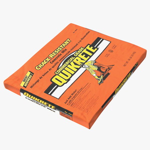 Bag Cement Quikrete 66 Lb Orange 3D