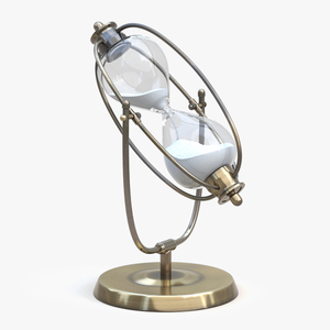 Vintage Hourglass Angled 3D model