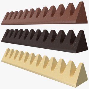 Toblerone Chocolate Bars 3D model