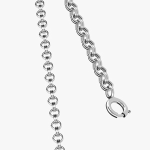 3D model Rolo Jewelry Silver Chain