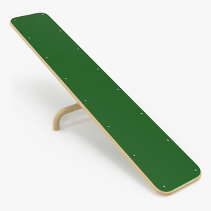 3D Dog Park Teeter Totter Green model