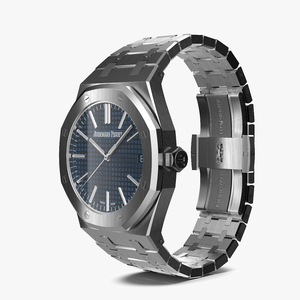 3D model Audemars Piguet Royal Oak Bleu Nuit Nuage 50 White Gold