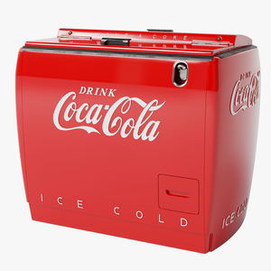 Vintage Cooler Coca Cola 3D model