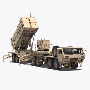 3D MIM 104 Patriot Surface to Air Missile SAM Battle Position Sand model