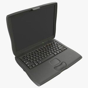 3D Vintage Laptop Computer model