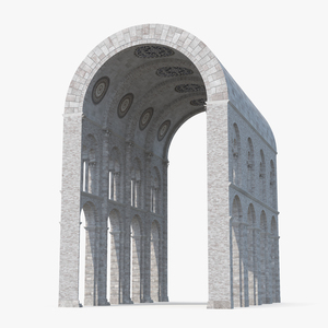 Barrel Vault Greco Roman 3D model