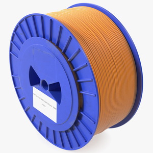 3D Fiber Optic Reel Orange model