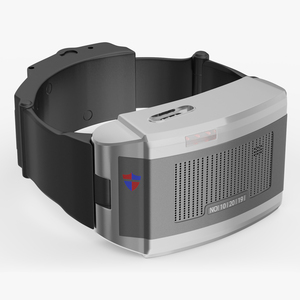 3D model Gps Bracelet Offender Tracking