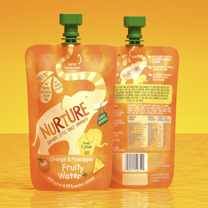 3D Nurture Fruity Water Orange and Pineapple