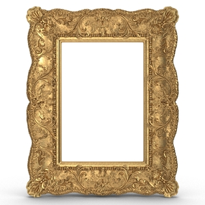 Gilt Painting Frame 3D model