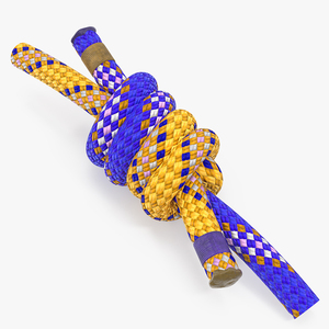 Double Fishermans Bend Knot Rope 3D