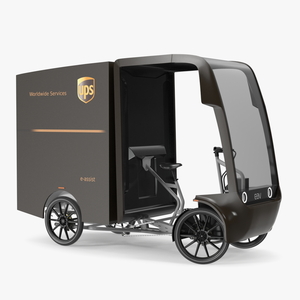 Delivery Bike EAV UPS Rigged for Cinema 4D 3D