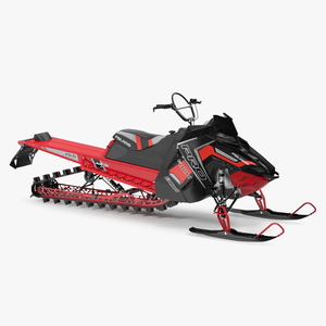 Snowmobile Polaris Red 3D