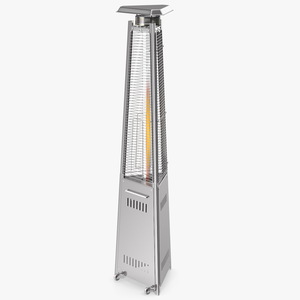 3D Outdoor Pyramid Patio Heater On