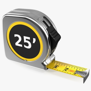 3D Tape Measure 25 ft model