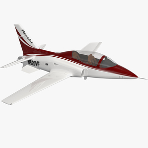 3D Private Jet Aircraft ViperJet Rigged