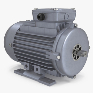 Single Phase Electric Motor 3D