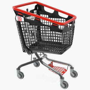 3D Araven Plastic Shopping Trolley LOOP 170L