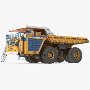 3D model Belaz 75710 Haul Truck Dirty Rigged