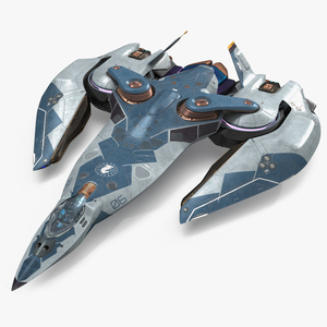 Sci Fi Fighter in Flight 3D model