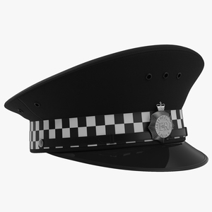 3D model Uk Police Cap 2