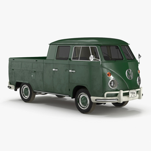 Vintage Volkswagen Type 2 Pickup 3D