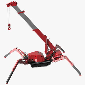 3D model Spider Mini Crane Unfolded Position