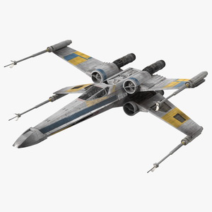 Space Fighter X-Wing Starship 3D model