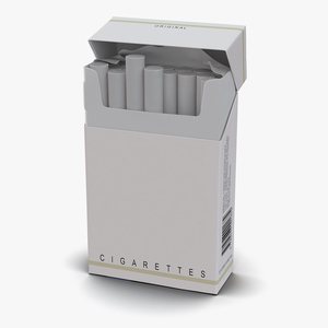 Opened Cigarettes Pack 3D