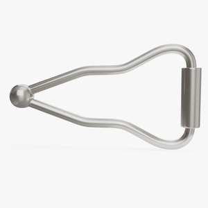 3D Figure 8 Safety Clasp Silver model