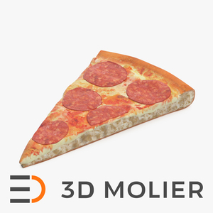 3D Pepperoni Pizza Slice