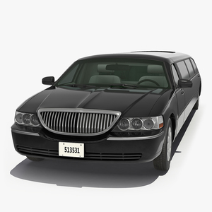 3D Limousine Generic Black model