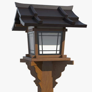 Asian Street Lamp 3D