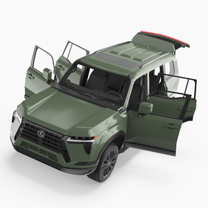 3D model Lexus GX 550 SUV Nori Green Pearl Rigged