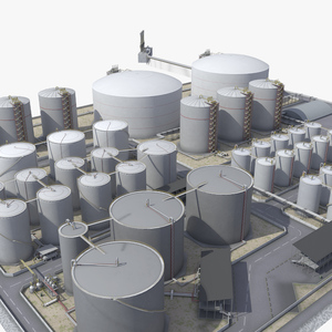 3D model Liquefied Natural Gas Terminal