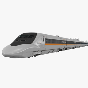 Bullet Train Rail Star Rigged 3D model