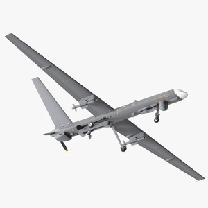 Unmanned Combat Aerial Vehicle Rigged 3D