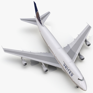 3D Boeing 747 300 United