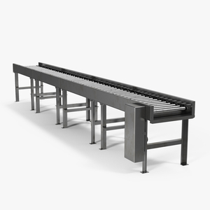 3D Horizontal Roller Conveyor Belt