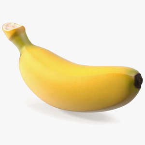 3D Yellow Baby Banana model