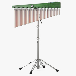 Chimes Percussion Instrument With Stand 3D model