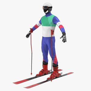 3D Full Skier Equipment Generic model